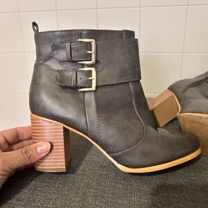 Brown Leather Ankle Boots